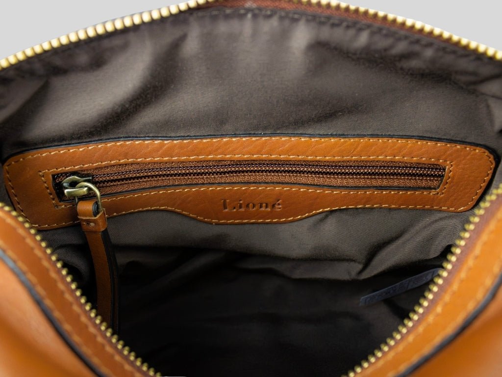 Leren Handtas Cognac Claire - Lioné - Lioné