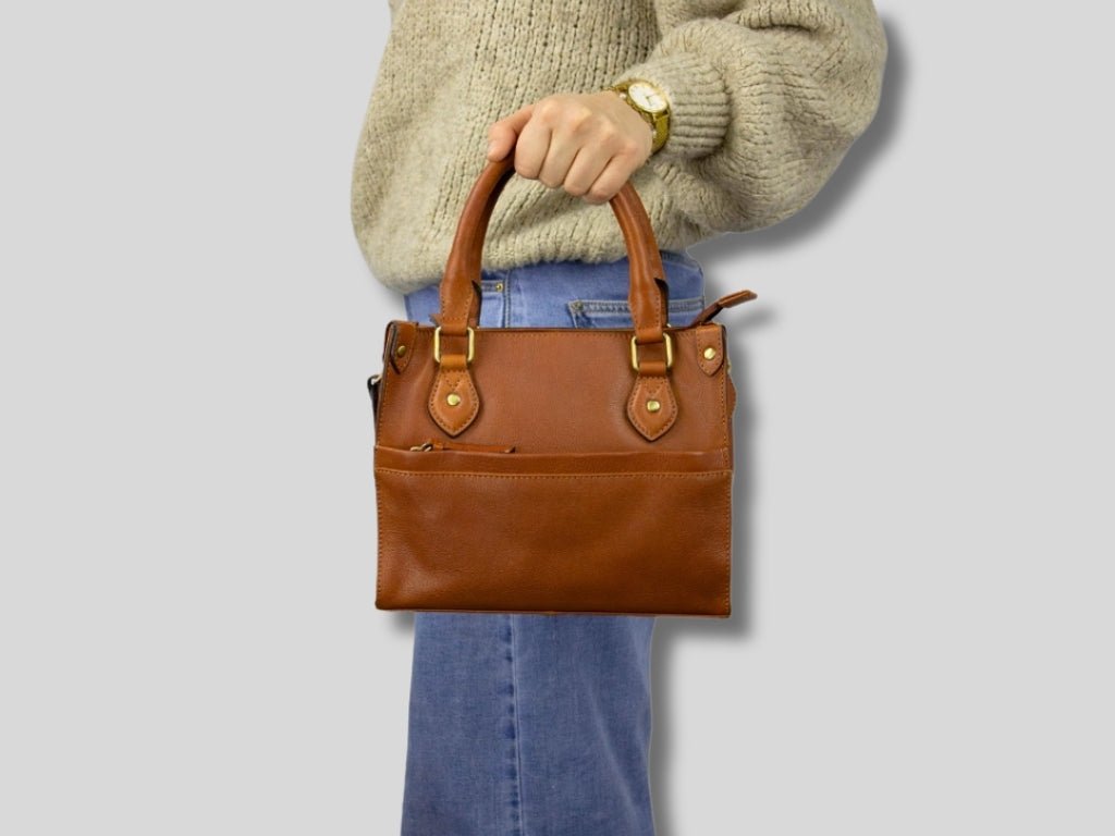 Leren Handtas Cognac Marloes - Lioné - Lioné