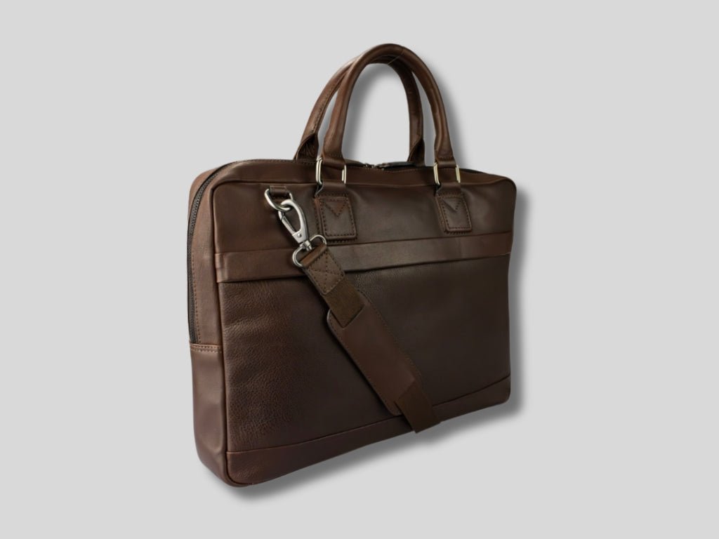 Leren Laptoptas Donker Bruin Mathé - Lioné - Lioné