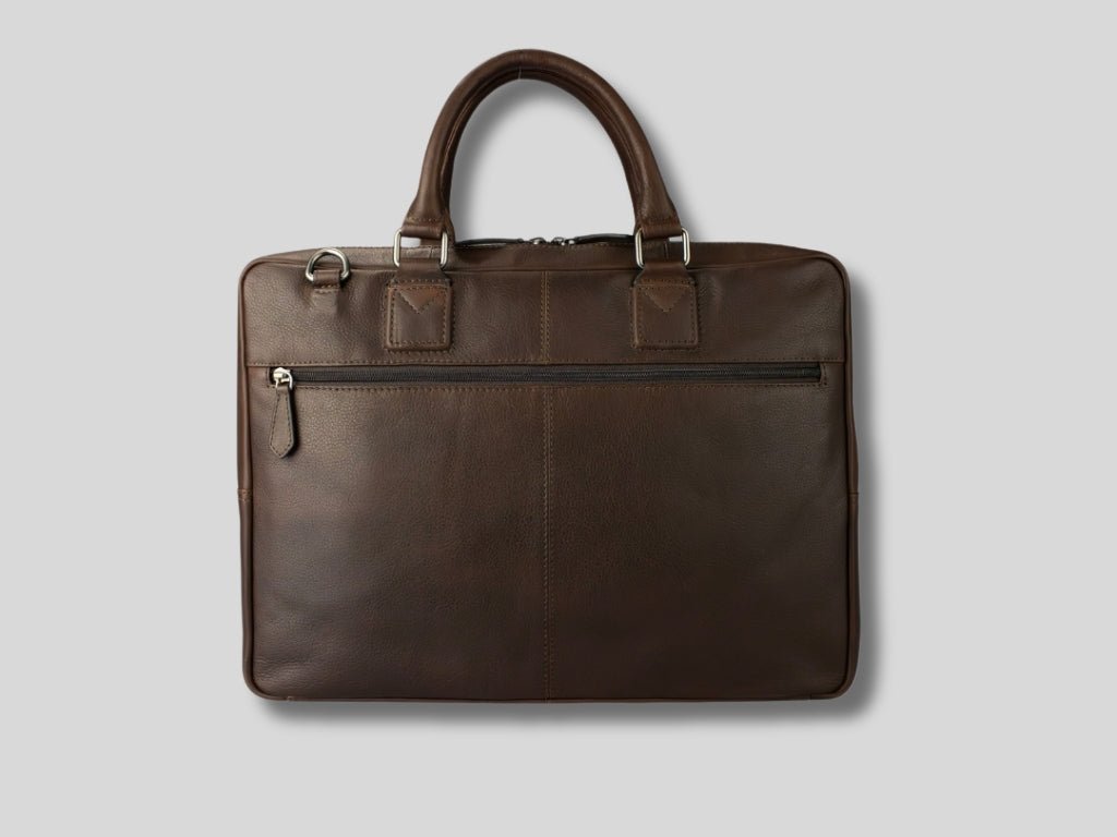 Leren Laptoptas Donker Bruin Mathé - Lioné - Lioné