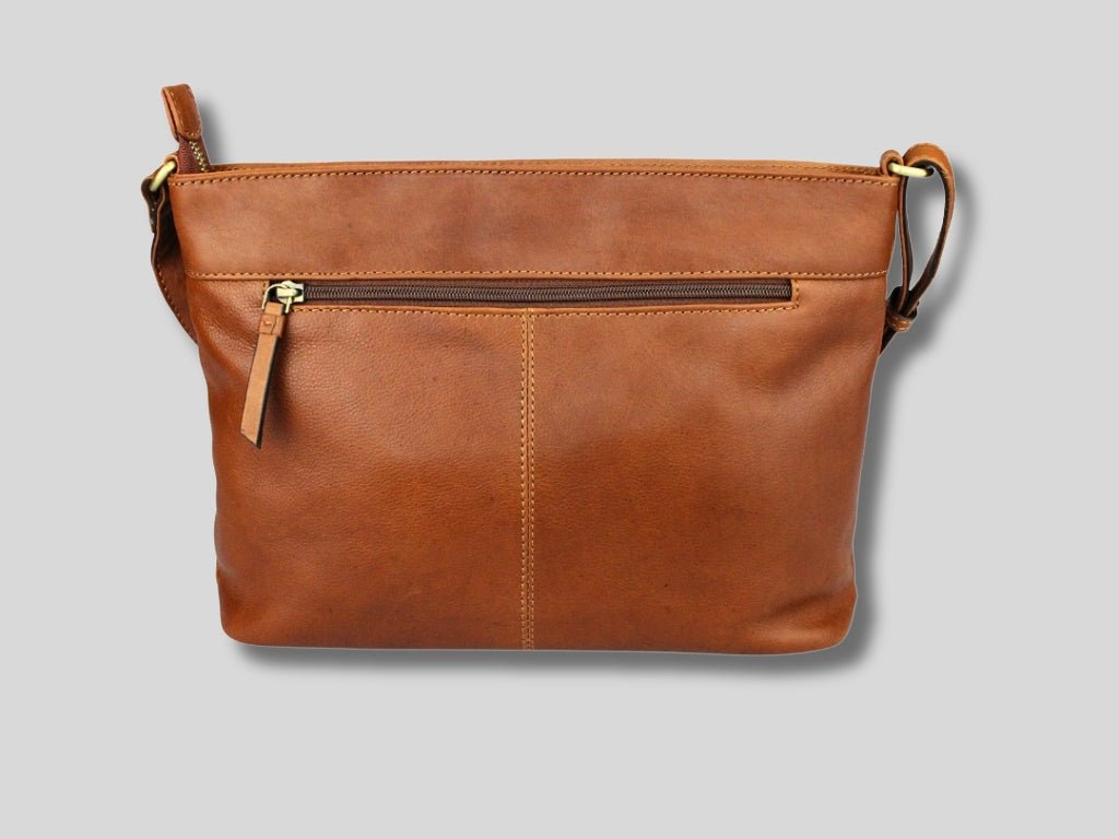 Leren Schoudertas Cognac Ella - Lioné - Lioné