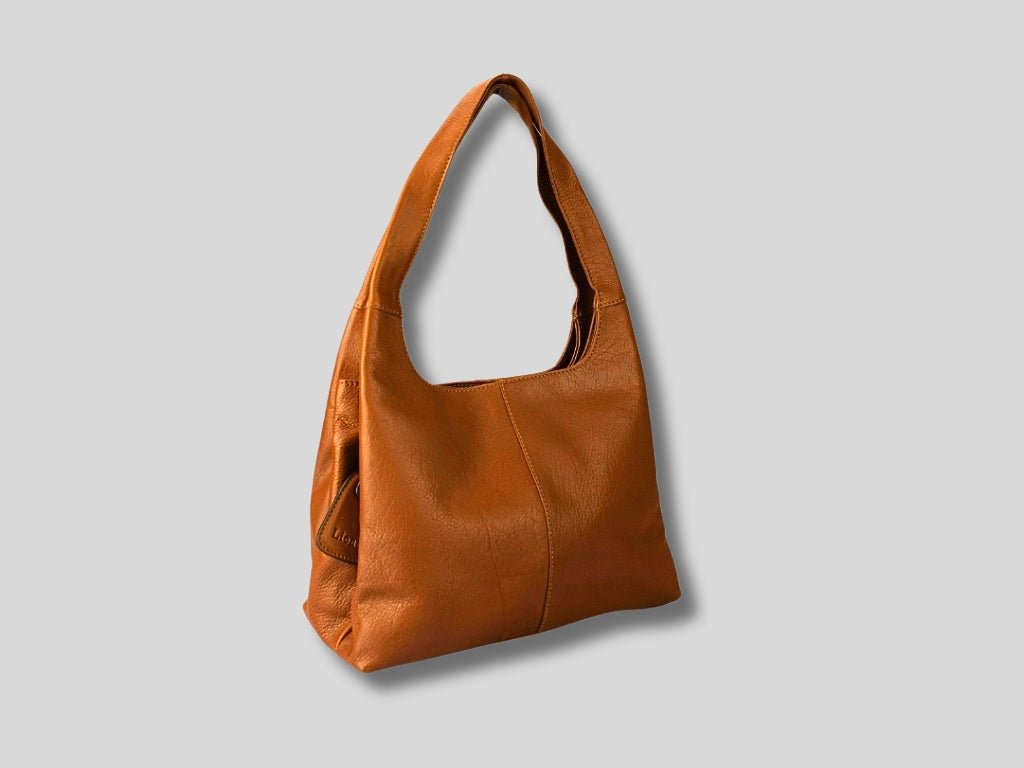 Leren Schoudertas Cognac Manon - Lioné - Lioné