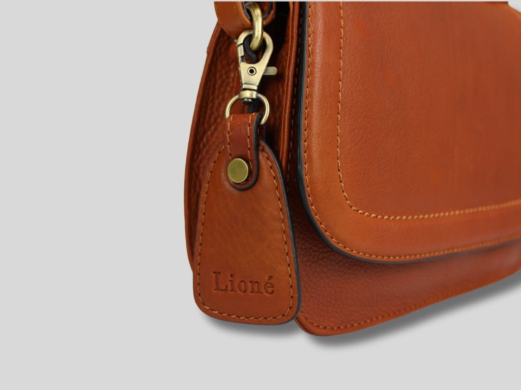 Leren Schoudertas Cognac Marije - Lioné - Lioné