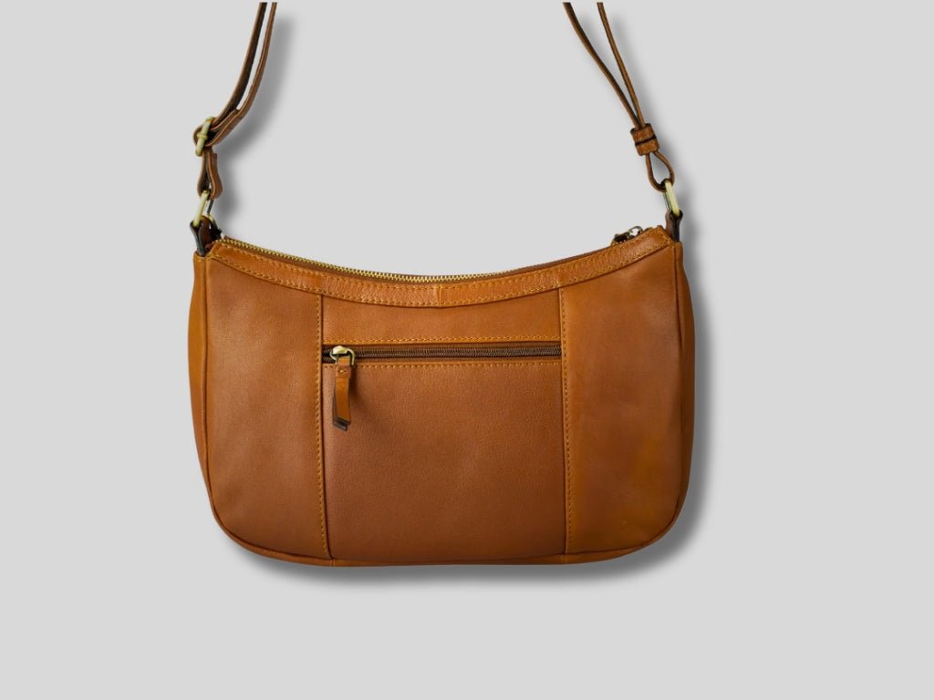 Leren Schoudertas Cognac Nina - Lioné - Lioné