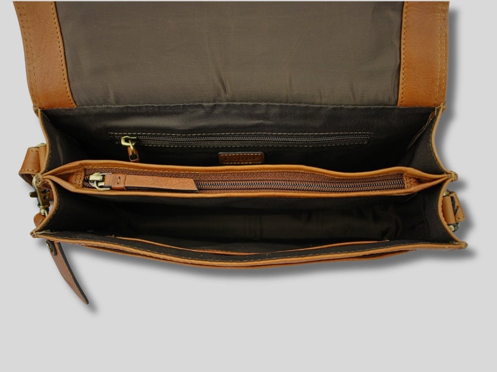 Leren Schoudertas Cognac Suzie - Lioné - Lioné