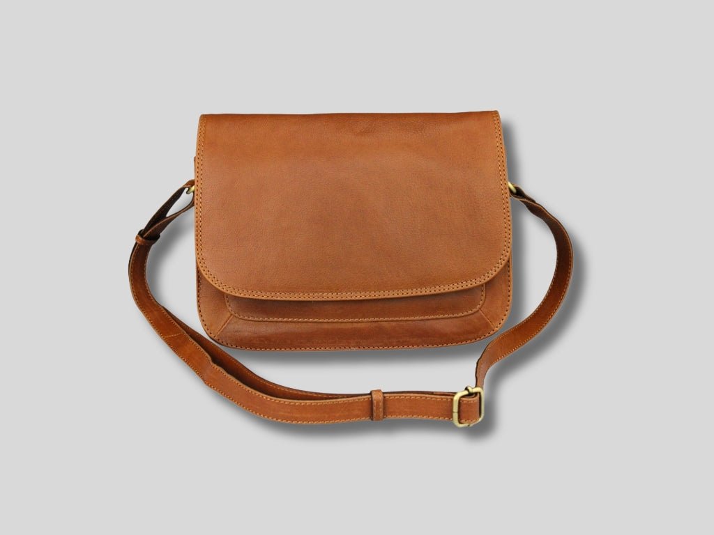 Leren Schoudertas Cognac Suzie - Lioné - Lioné