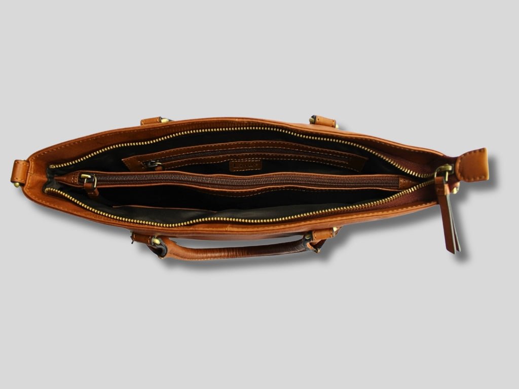 Leren Shopper Cognac Charlotte - Lioné - Lioné