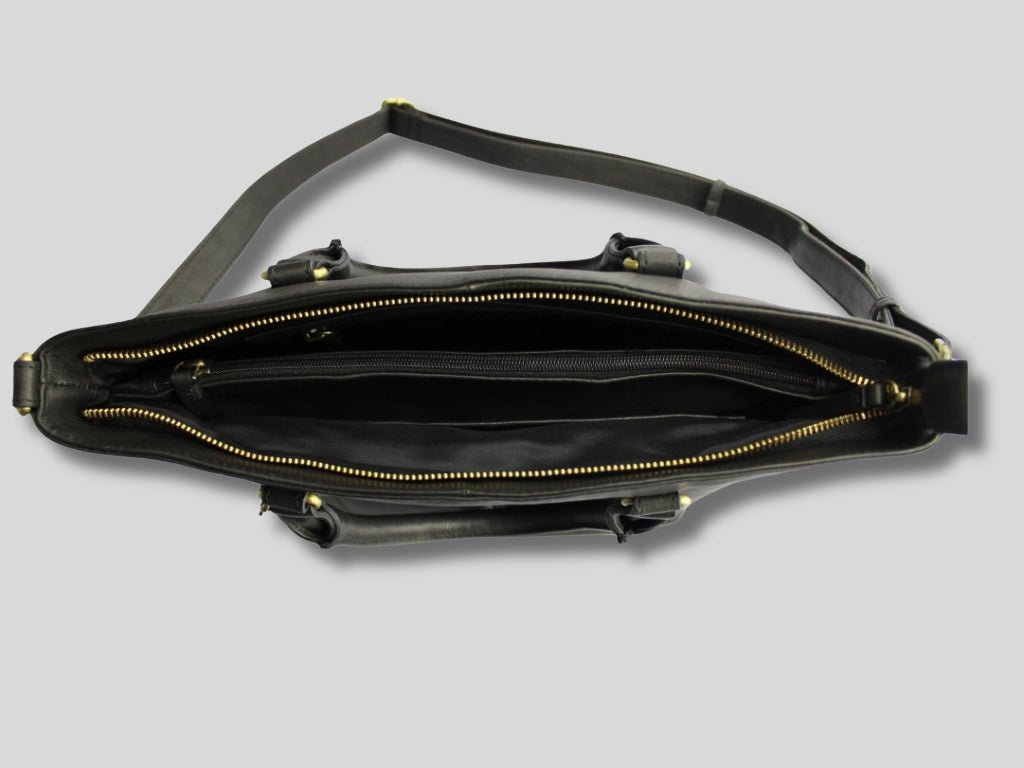 Leren Shopper Zwart Charlotte - Lioné - Lioné