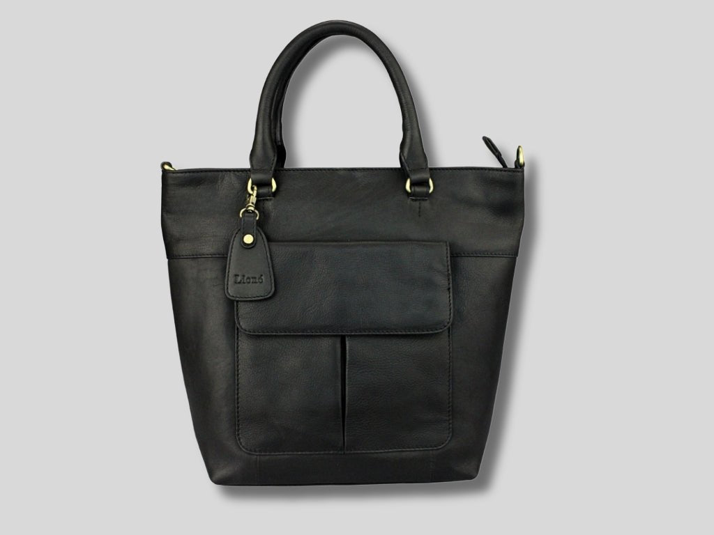 Leren Shopper Zwart Charlotte - Lioné - Lioné
