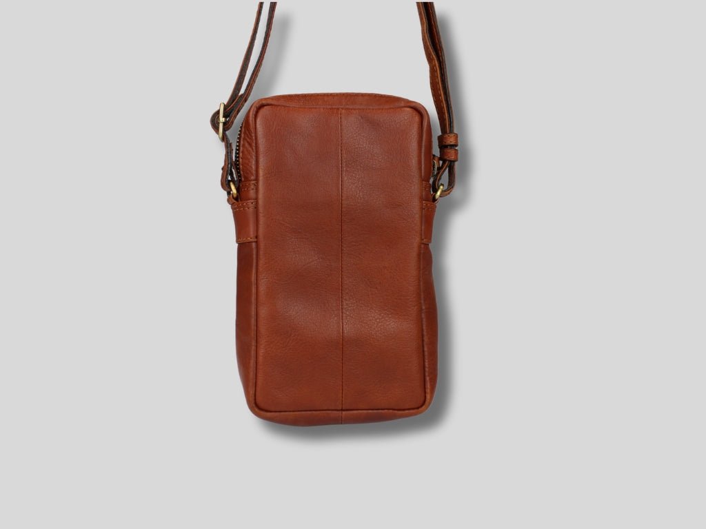 Leren Telefoontasje Cognac Beau - Lioné - Lioné