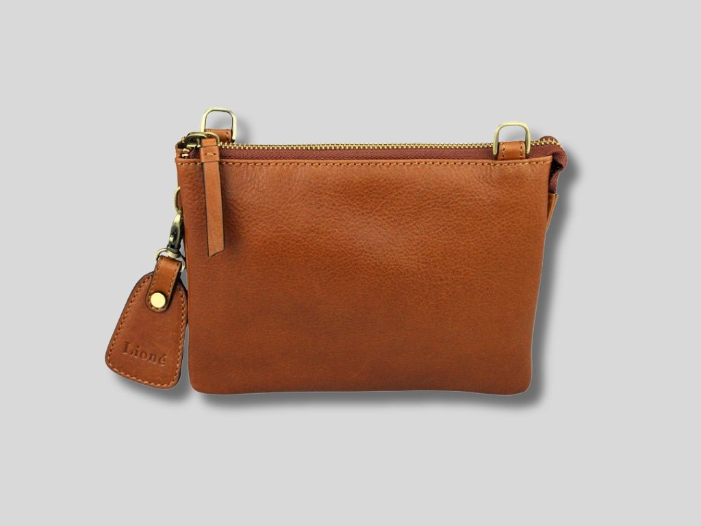 Leren Telefoontasje Cognac Evie - Lioné - Lioné