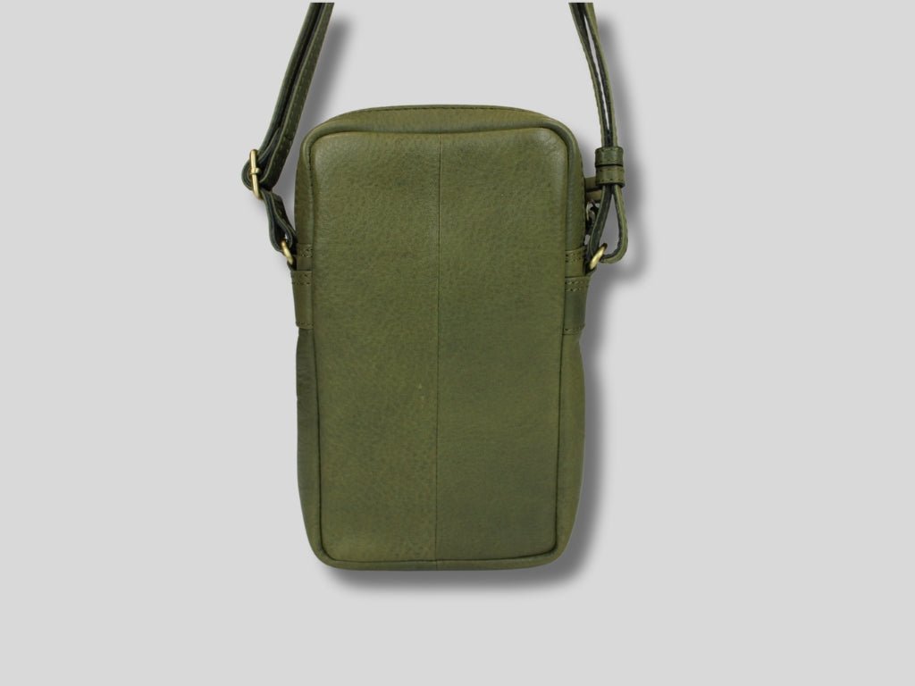 Leren Telefoontasje Olijf Beau - Lioné - Lioné