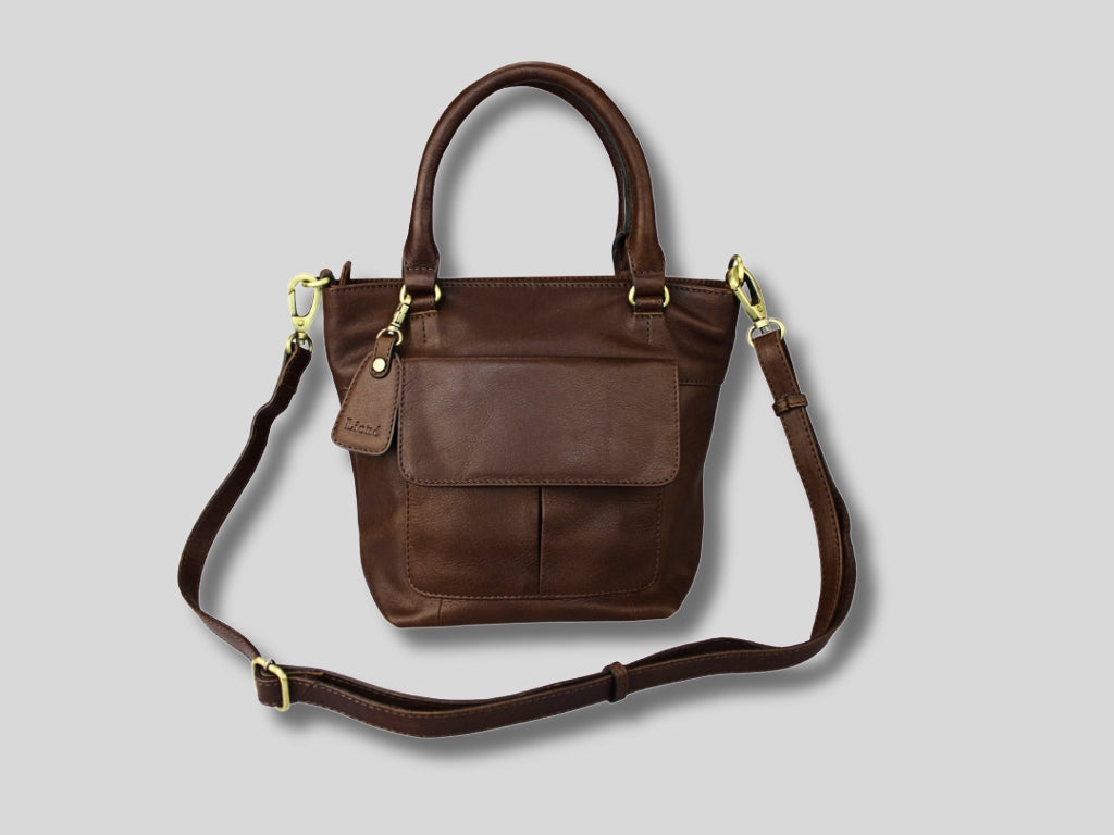 Leren Shopper Donker Bruin Donna