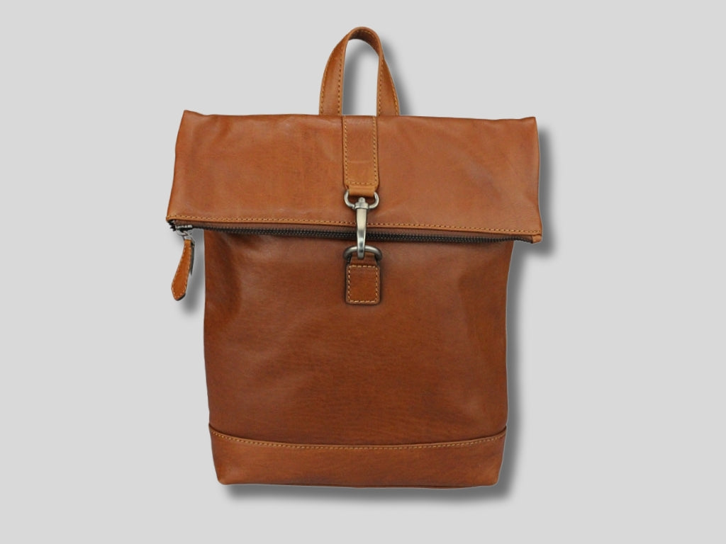 Leather Backpack Cognac Renee