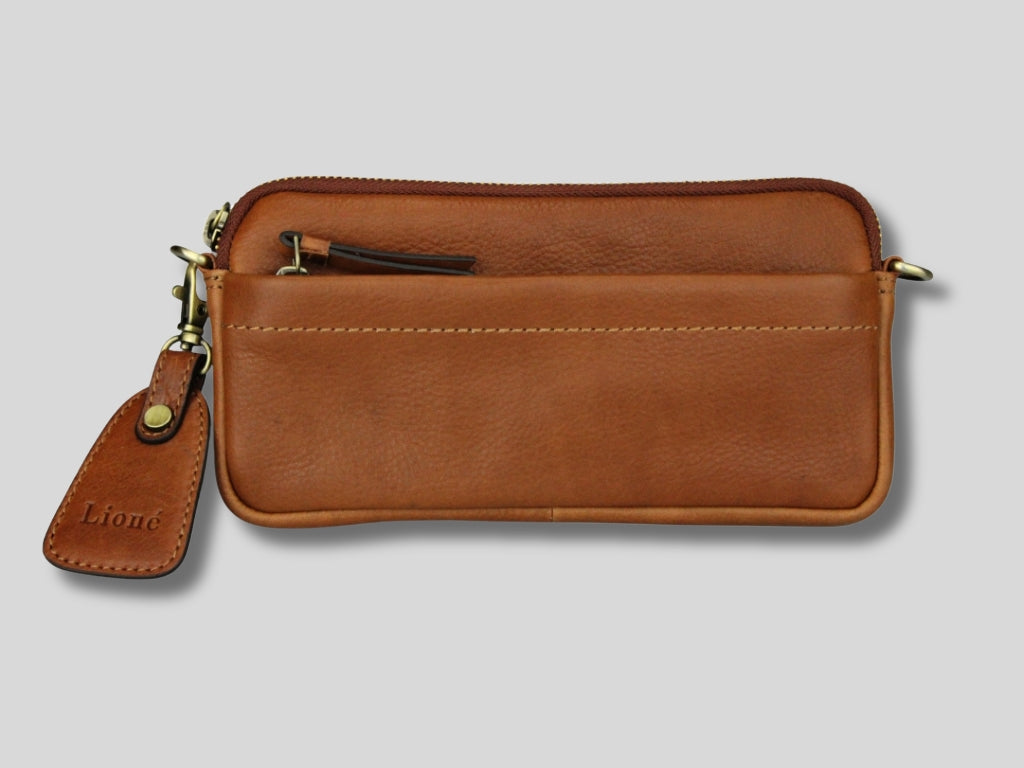 Leren Telefoontasje Cognac Molly