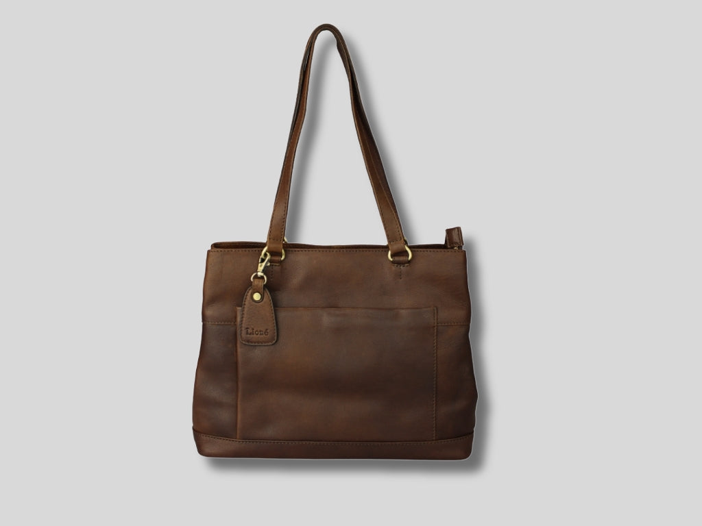 Leren Shopper Donker Bruin Maria