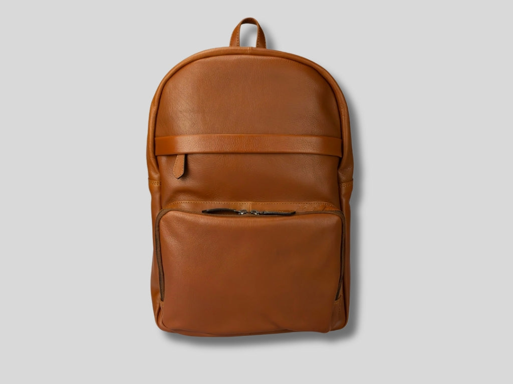 Leather Backpack Cognac Noah