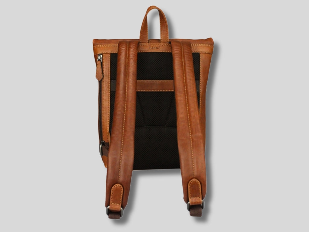 Leather Backpack Cognac Renee