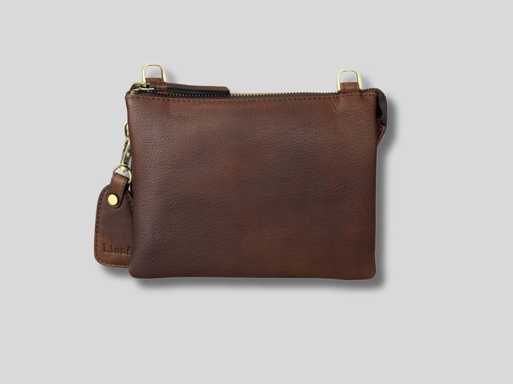 Leather Phone Case Dark Brown Evie