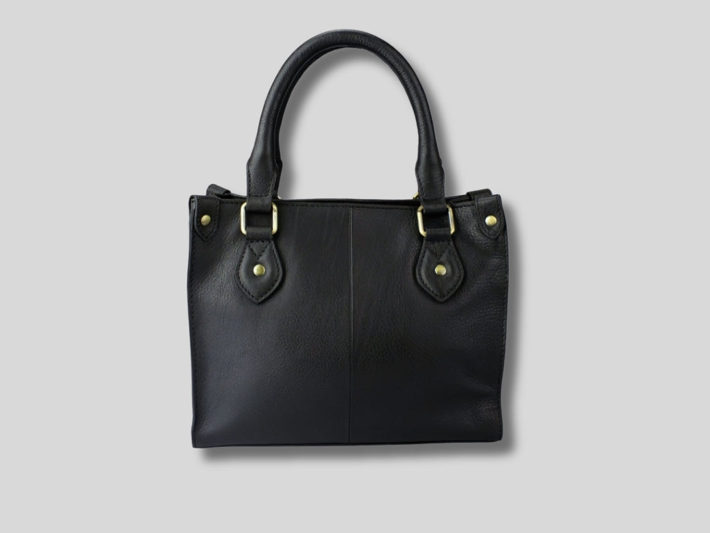 Leather Handbag Black Marloes