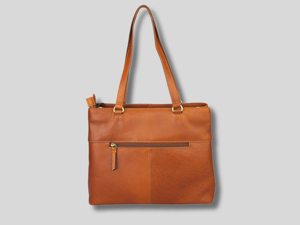 Leren Shopper Cognac Maria