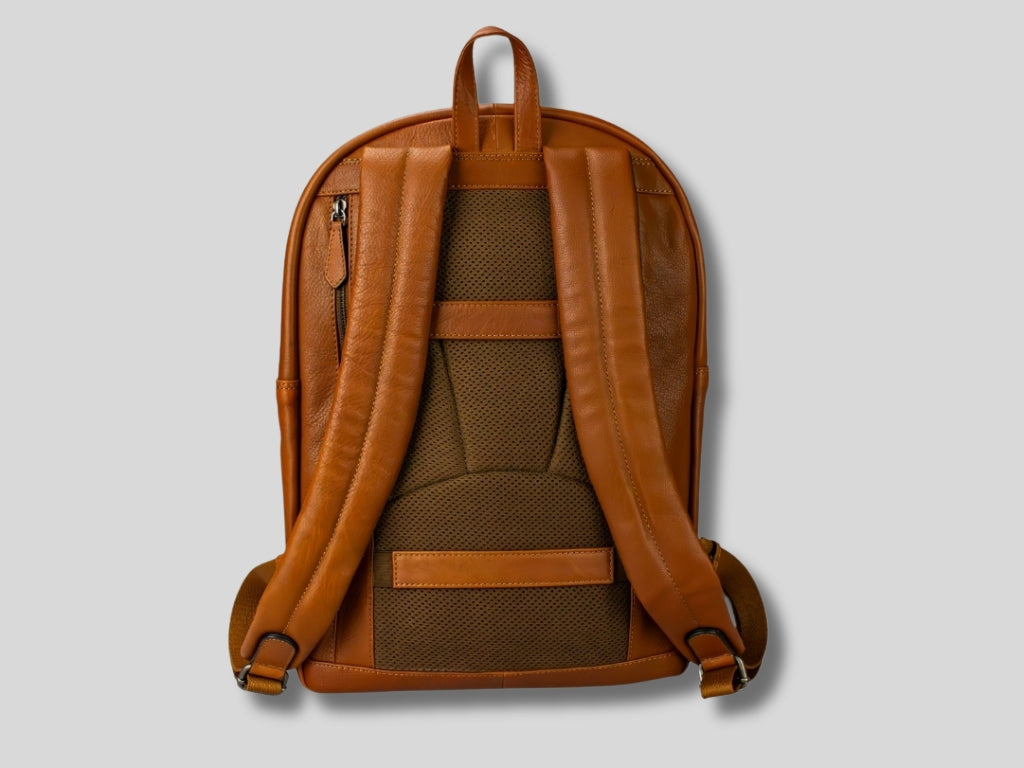 Leather Backpack Cognac Noah