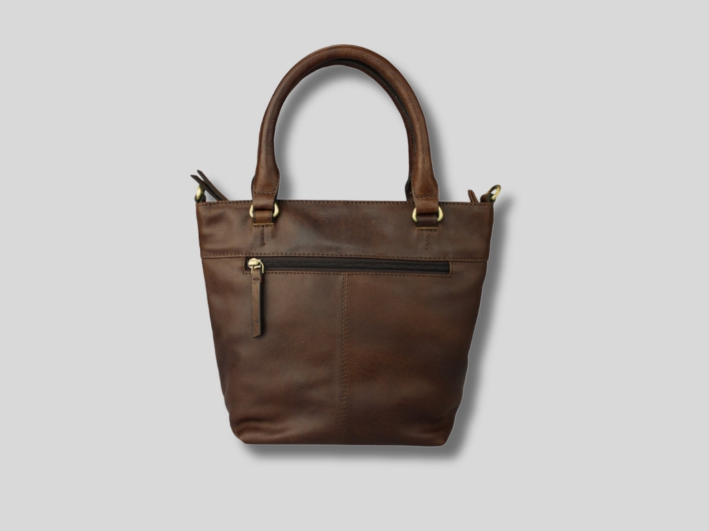 Leren Shopper Donker Bruin Charlotte