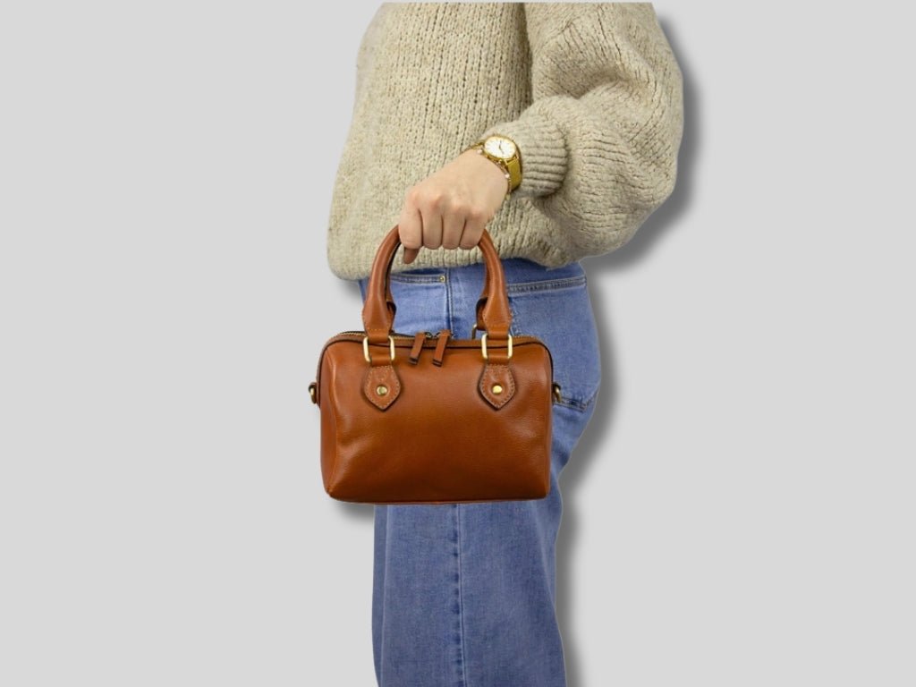Leren Handtas Cognac Claire - Lioné - Lioné