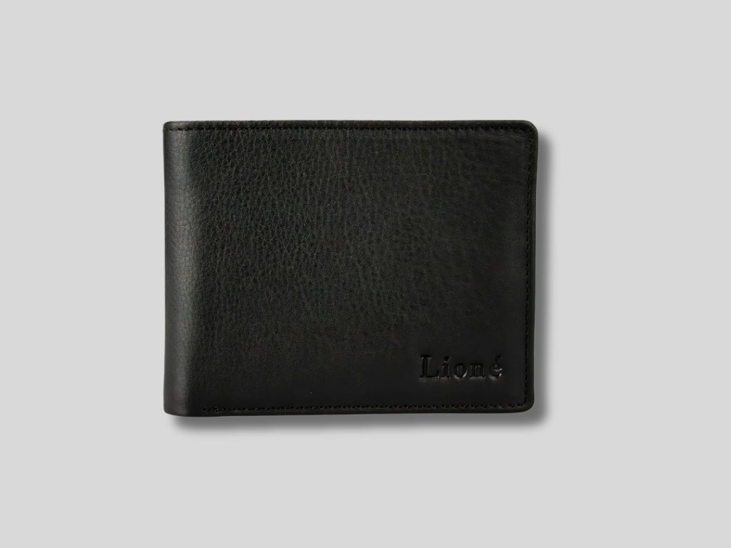 Leren Portemonnee Zwart Max - Lioné - Lioné