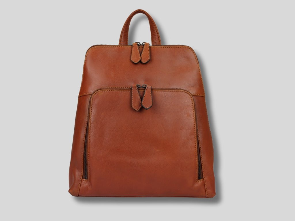 Leren Rugzak Cognac Bobbie - Lioné - Lioné