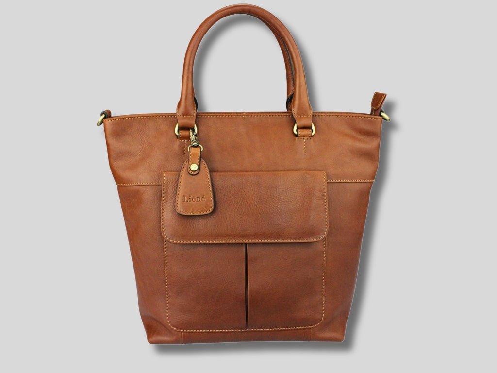 Leren Shopper Cognac Charlotte - Lioné - Lioné