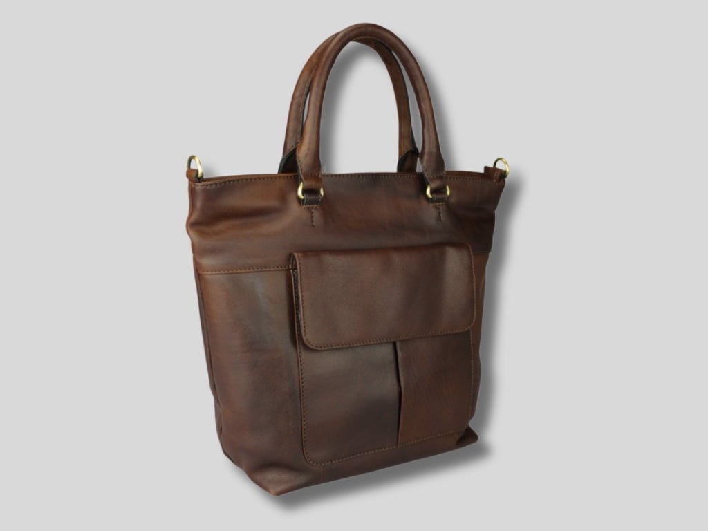 Leren Shopper Donker Bruin Charlotte - Lioné - Lioné