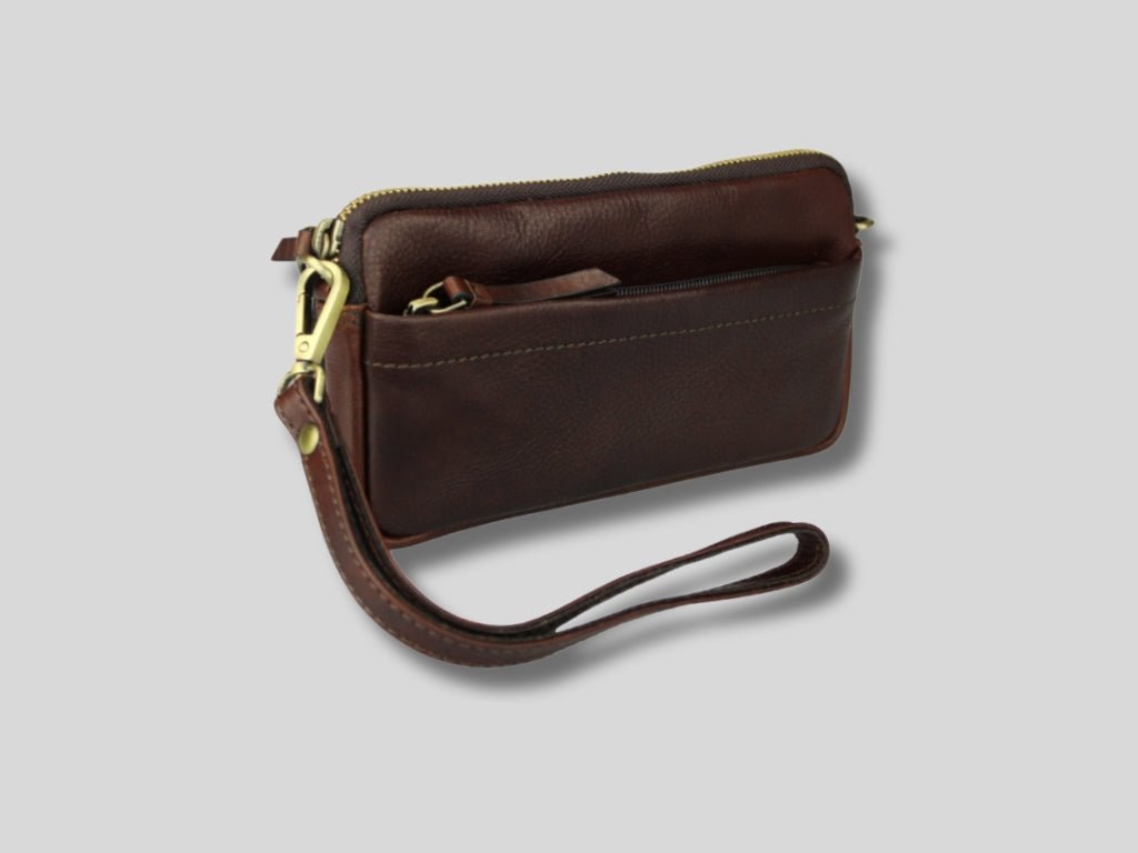 Leren Telefoontasje Donker Bruin Molly - Lioné - Lioné
